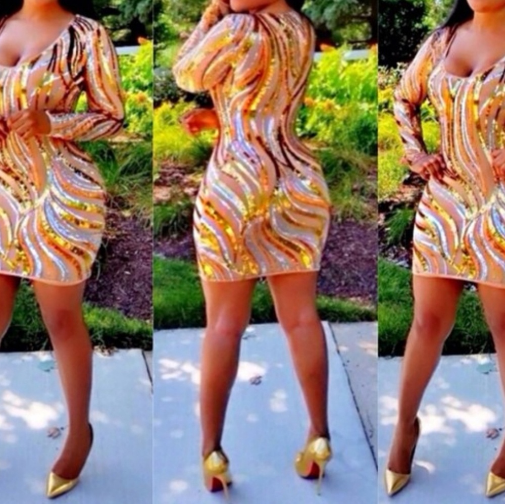 Wow Couture Sequin Dress